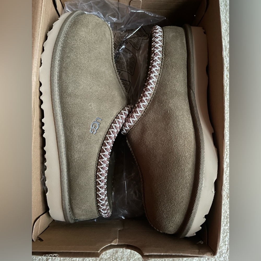 Authentic New UGG Tasman Slippers Kids’ Sz 6 (Women 7.5) Sophisticated Antilope